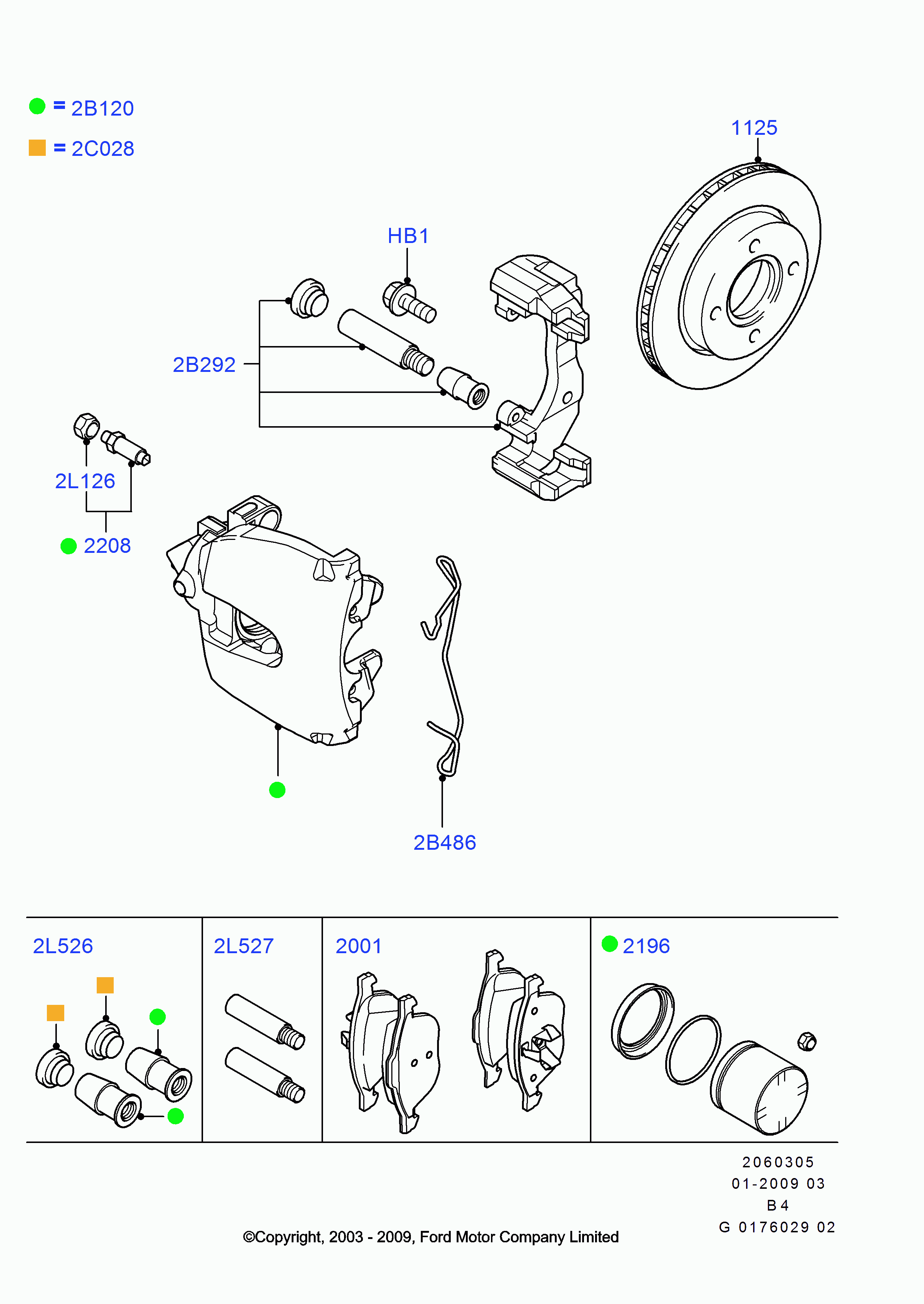 FORD 1682876 - Тормозной суппорт parts5.com