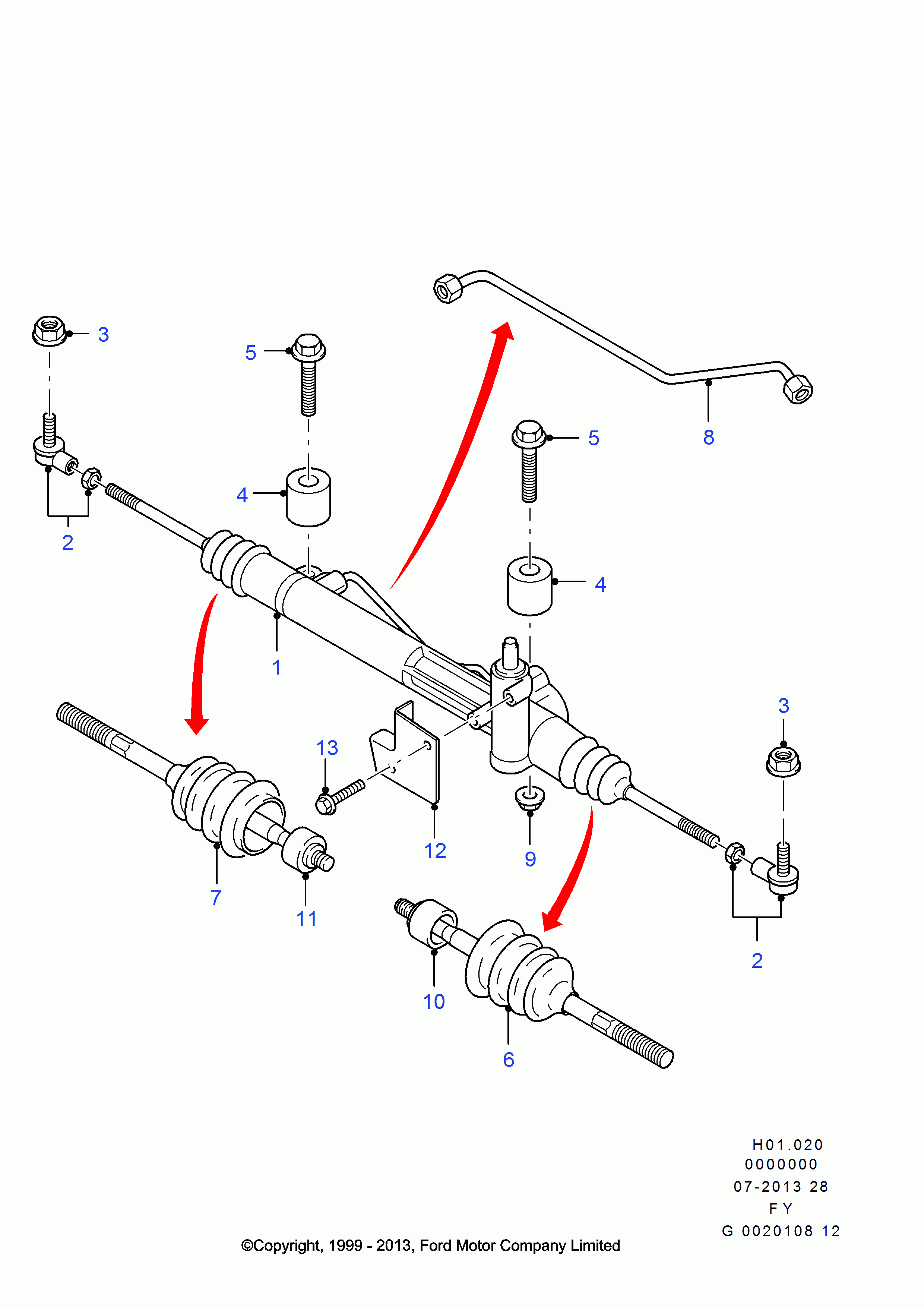 FORD 4602027 - Пыльник, рулевое управление parts5.com