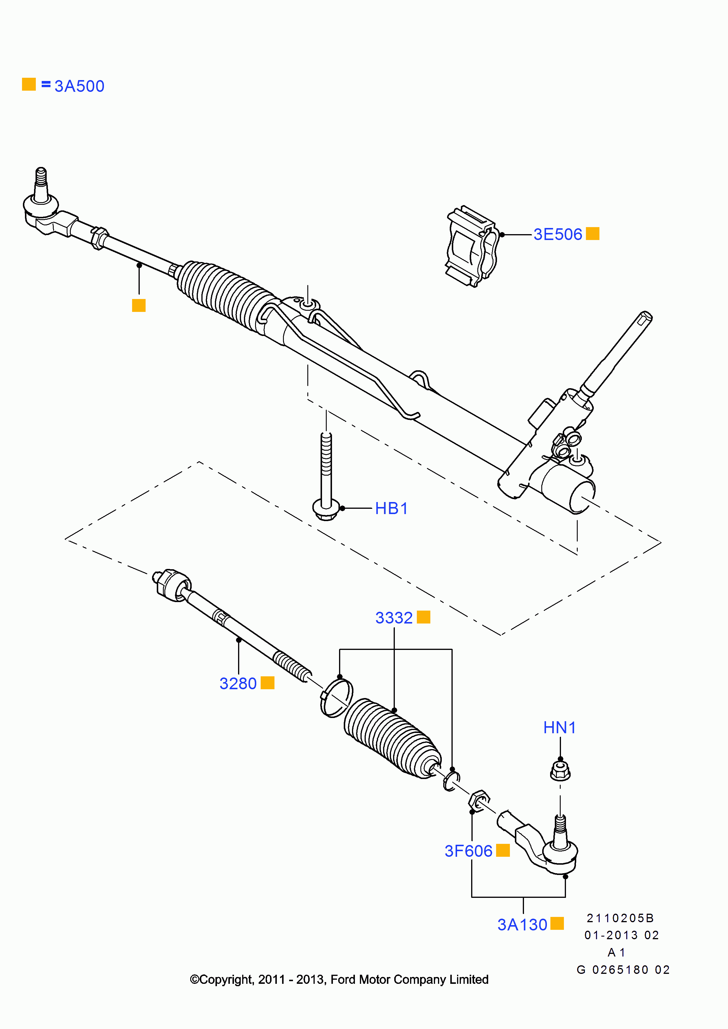 FORD 1596574 - Осевой шарнир, рулевая тяга parts5.com