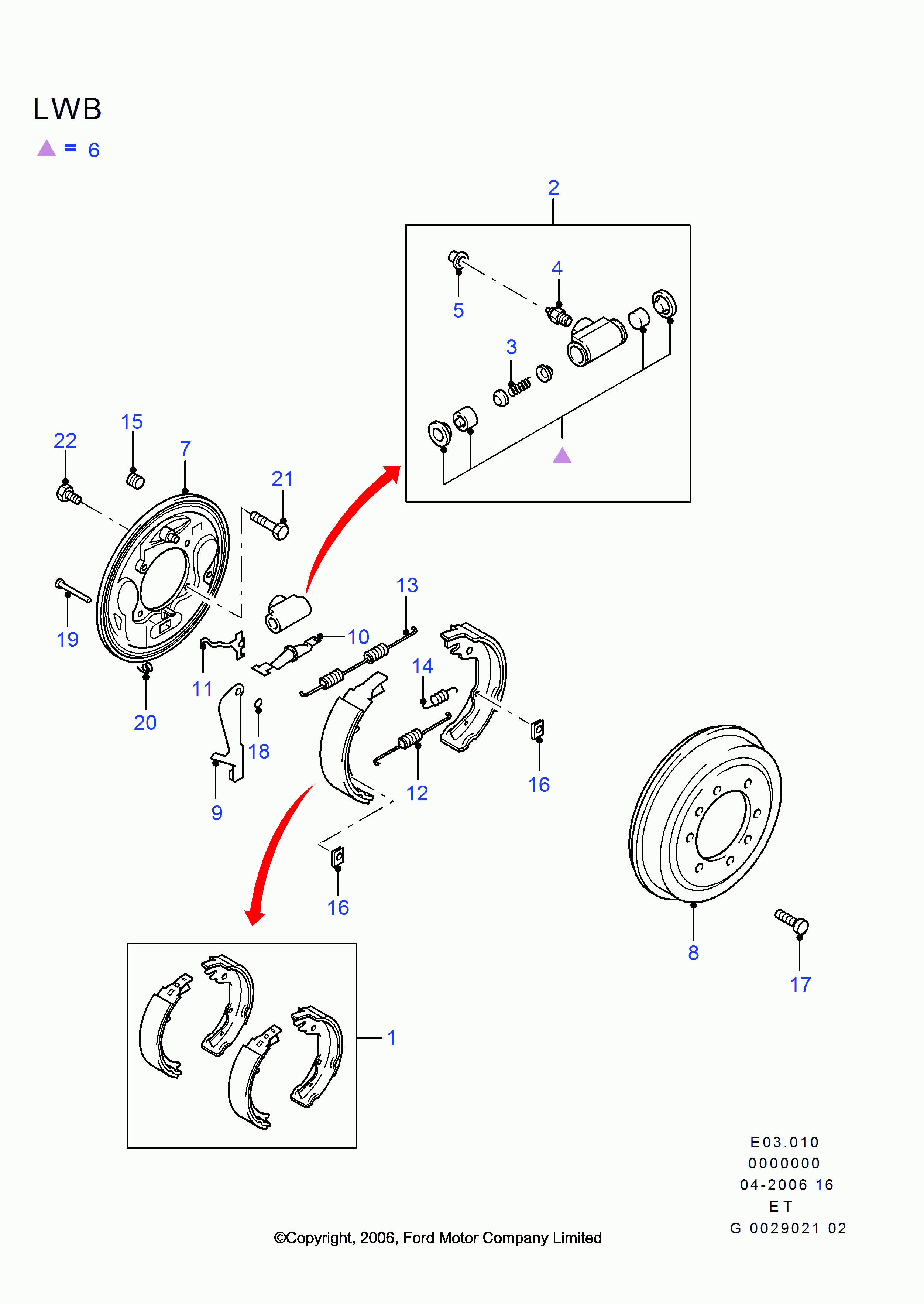 FORD 1733770 - Тормозной барабан parts5.com