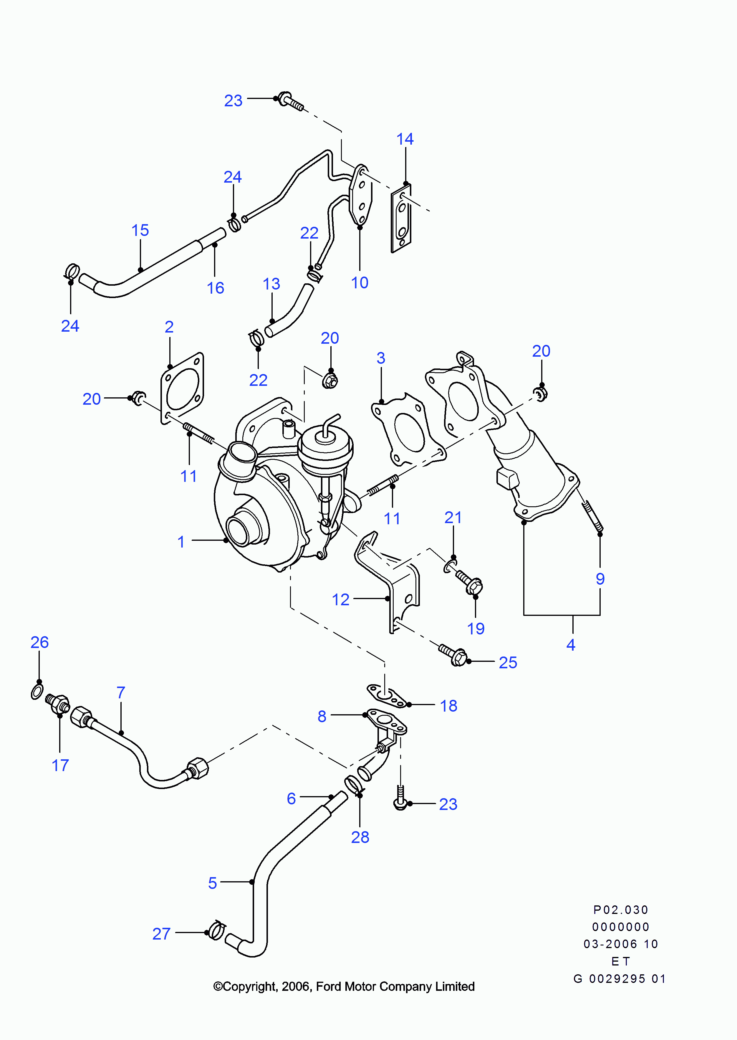 FORD 1328115 - Nut, exhaust manifold parts5.com