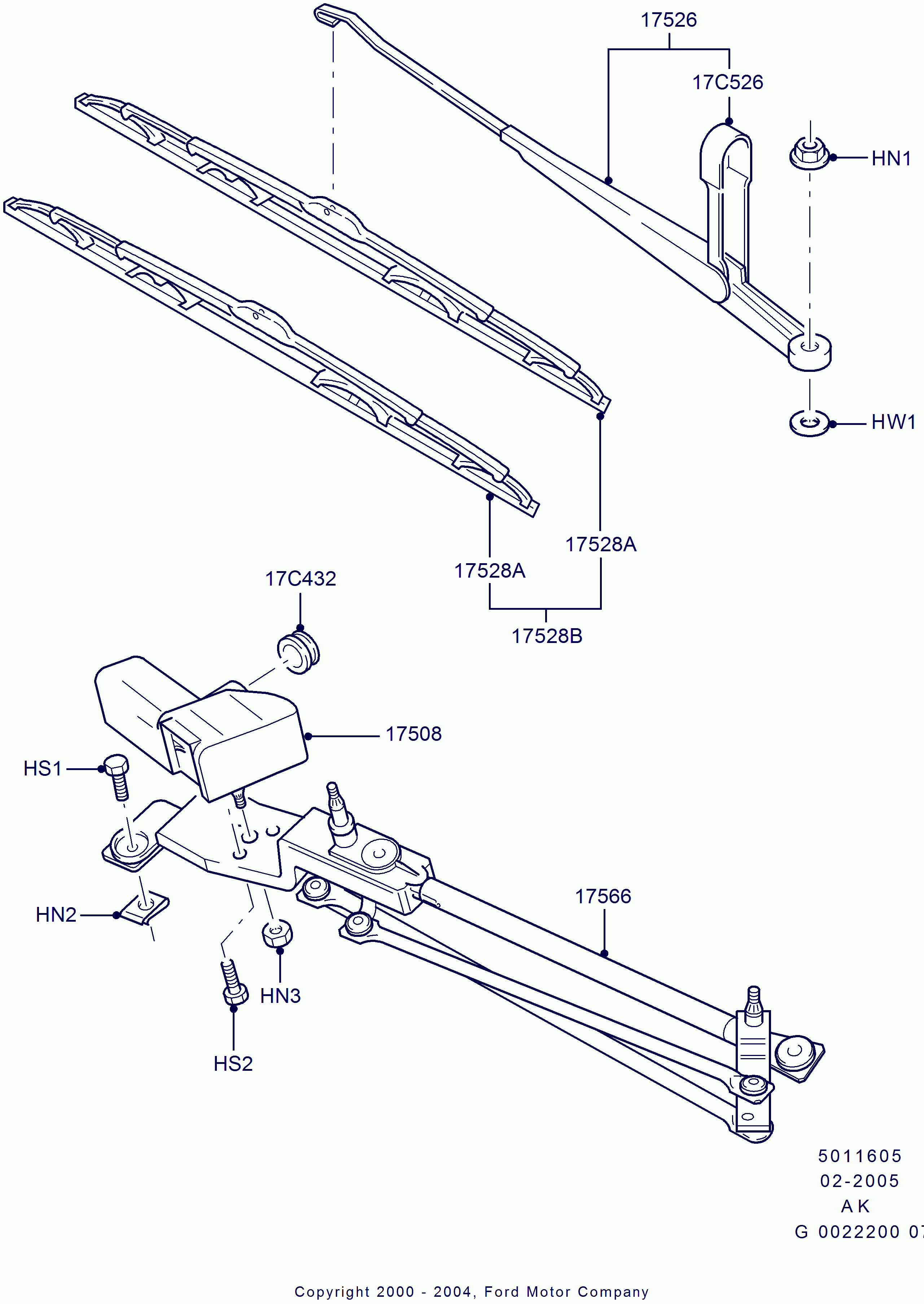 FORD 1354282 - Wiper Blade parts5.com