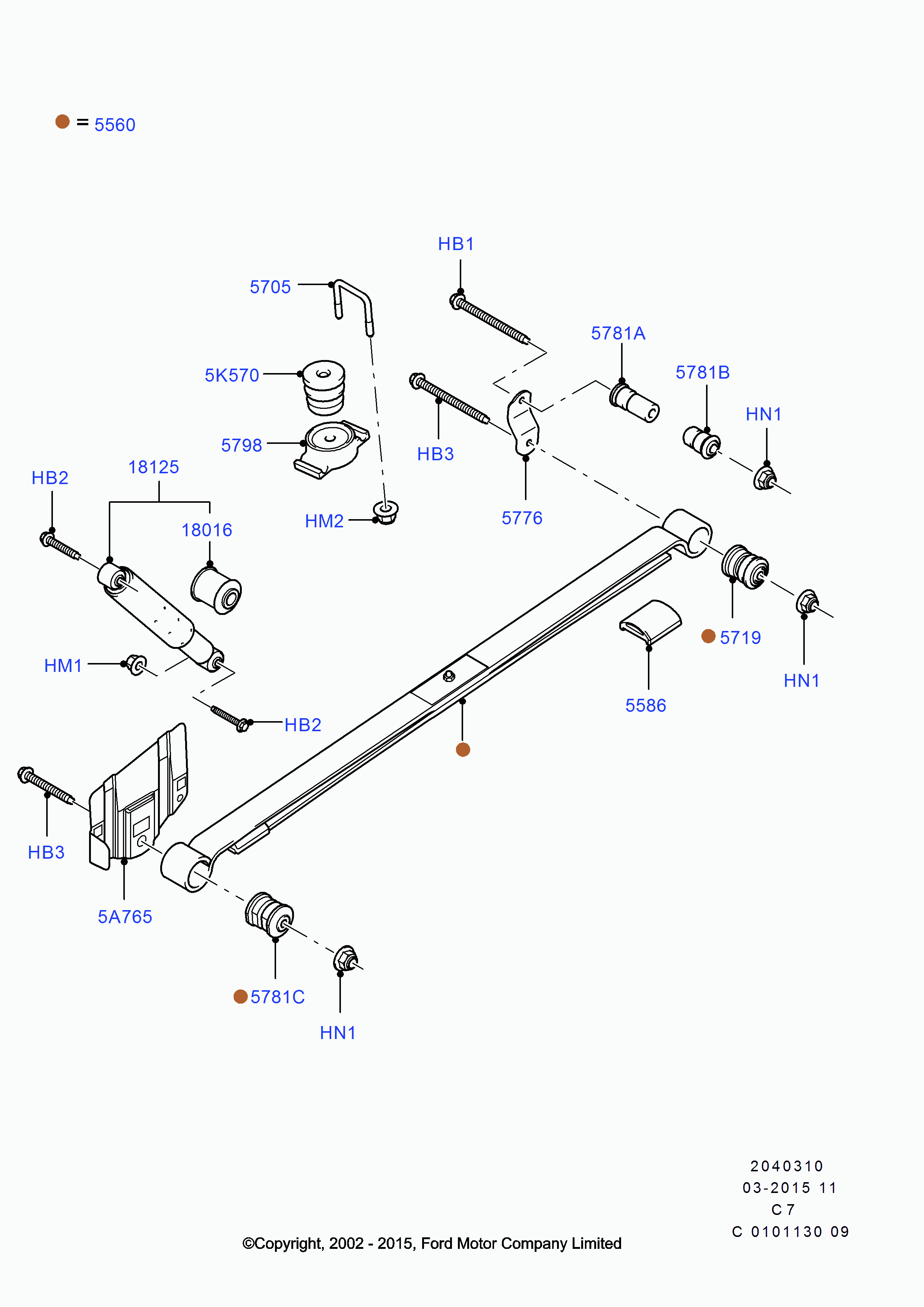 FORD 5224778 - Амортизатор parts5.com