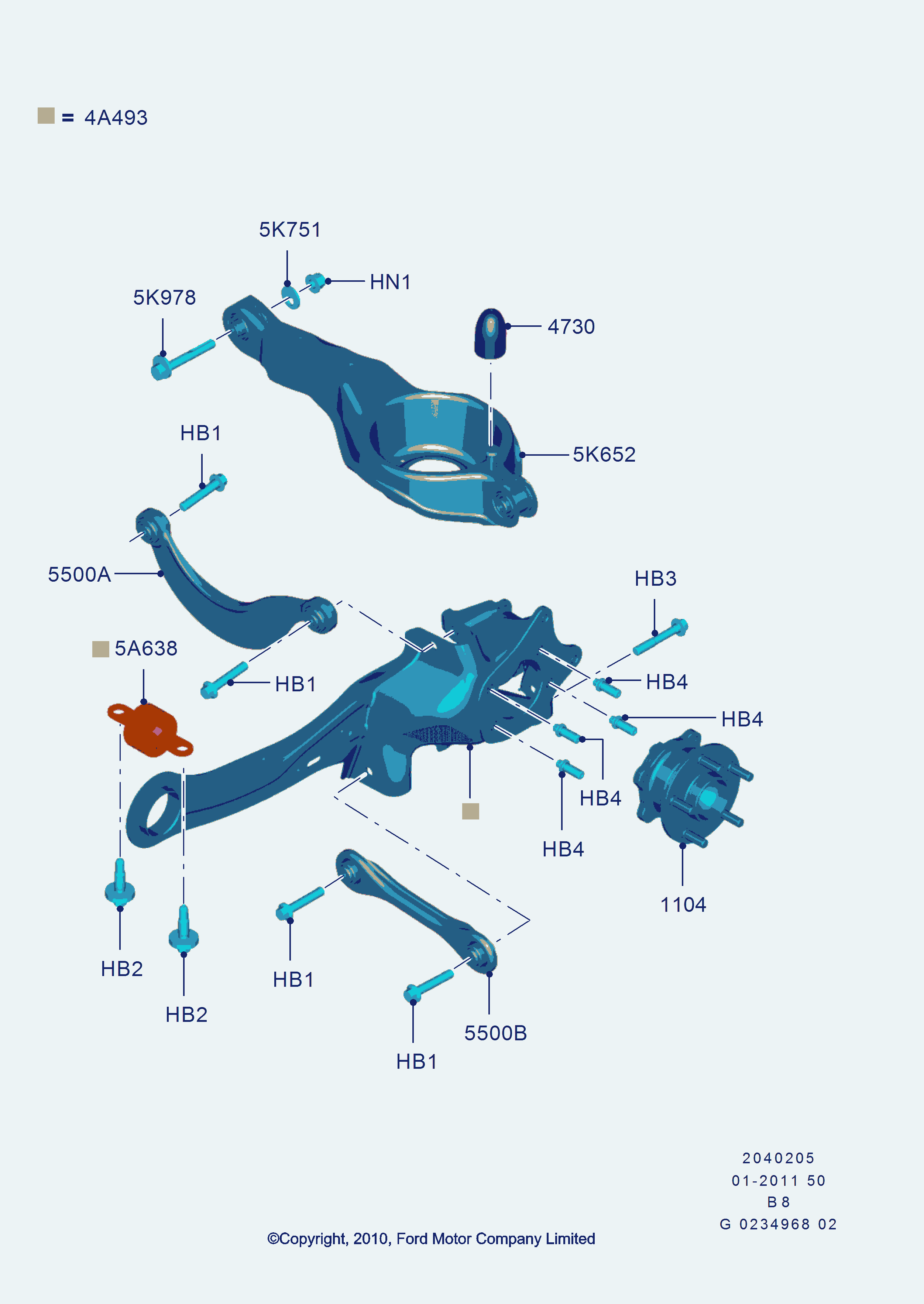 Volvo 1894048 - Рычаг подвески колеса parts5.com