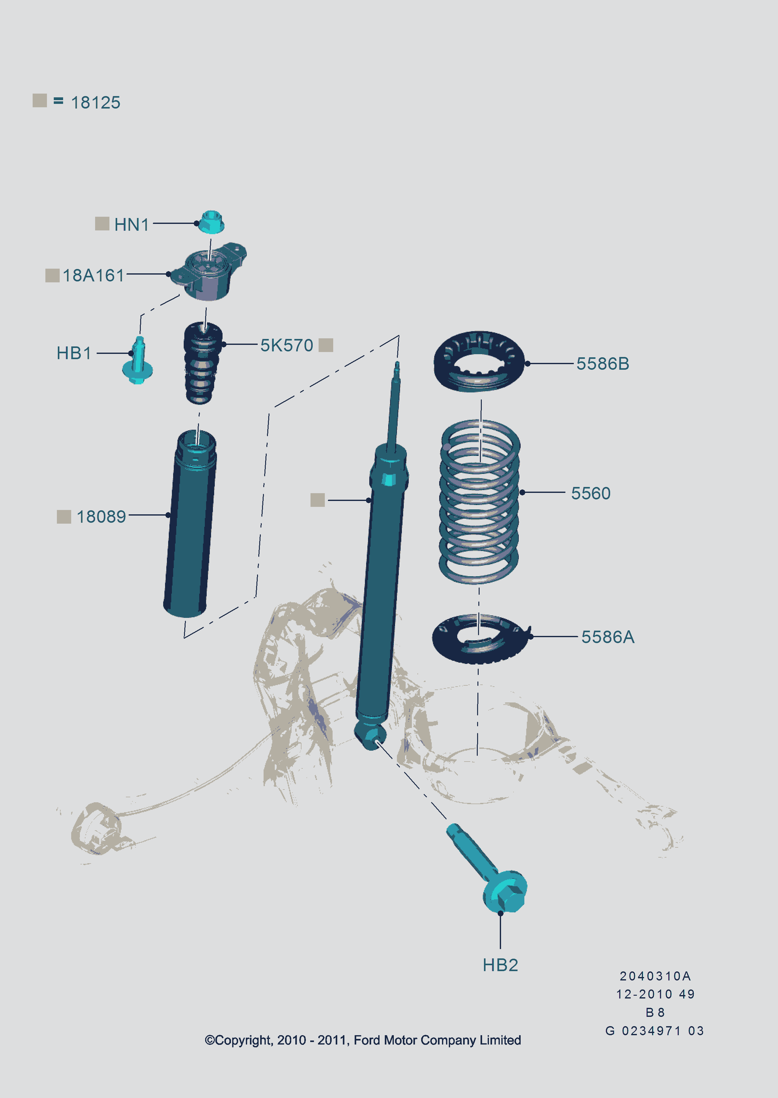 FORD 1713375 - Пылезащитный комплект, амортизатор parts5.com