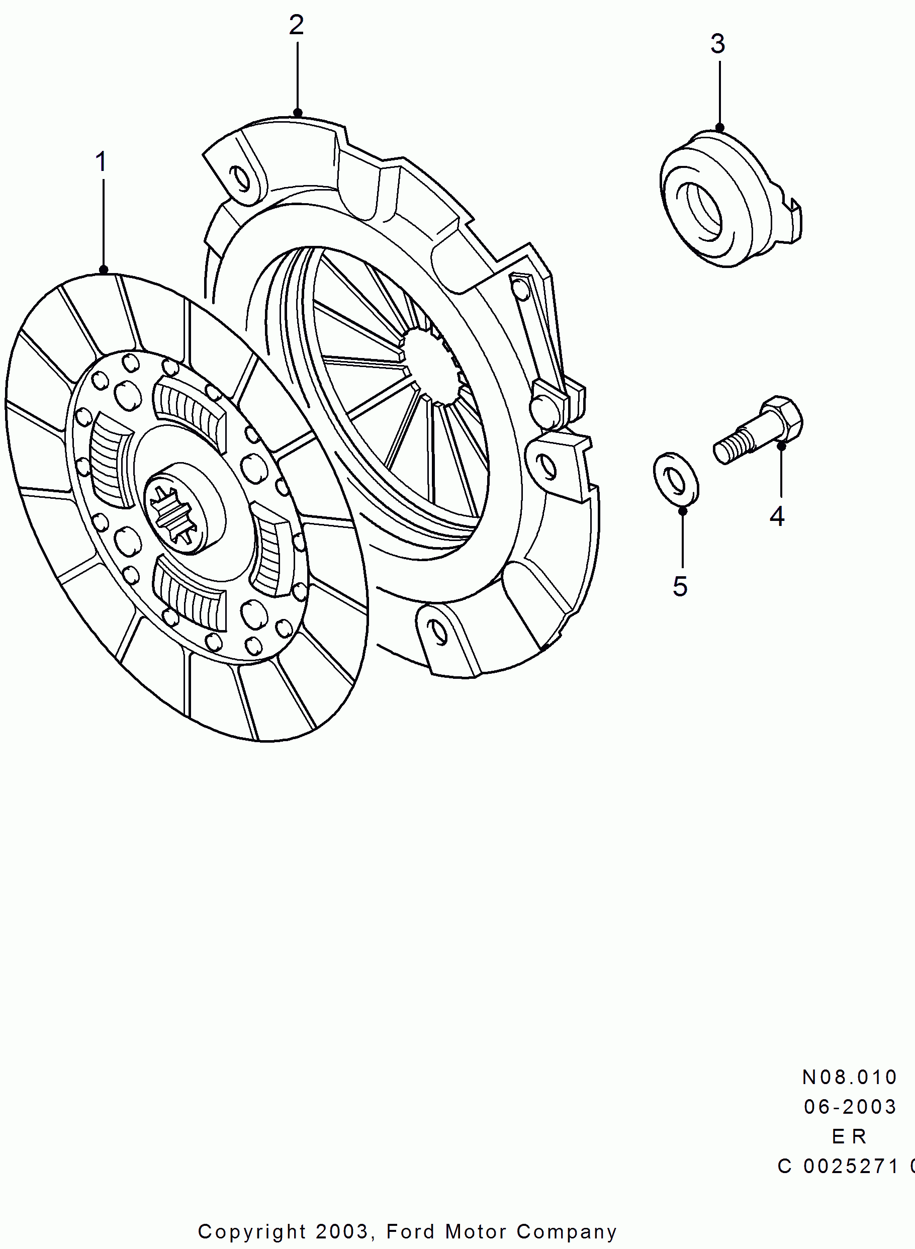 FORD 1441261 - Нажимной диск сцепления parts5.com