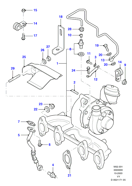 FORD 1.119.176 - Прокладка, выпускной коллектор parts5.com