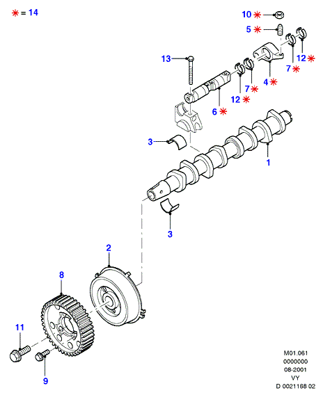 FORD 1100669 - Распредвал parts5.com