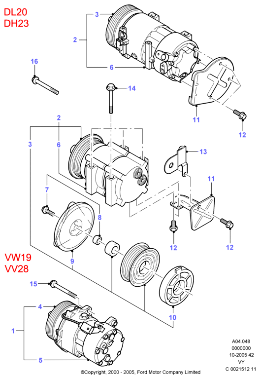 AUDI 1458685 - Compressor, air conditioning parts5.com