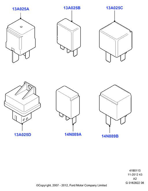 FORD 1433498 - Реле, ближний свет parts5.com