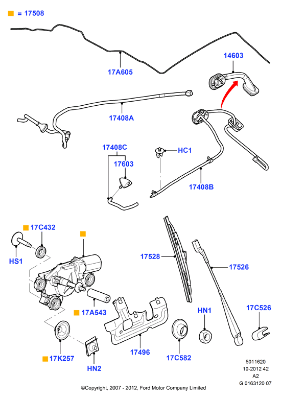 FORD 2 120 572 - Wiper Blade parts5.com