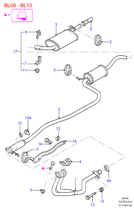 FORD 7 287 257 - Гайка parts5.com