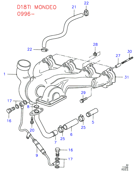 FORD 6580871 - Прокладка parts5.com