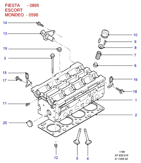 FORD 1043175 - Толкатель, гидрокомпенсатор parts5.com