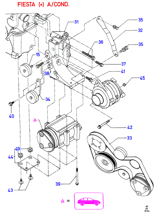 FORD 6168158 - Поликлиновой ремень parts5.com