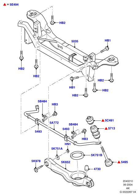 FORD 1064128 - Track Control Arm parts5.com