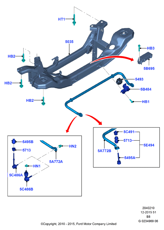 FORD 1 714 891* - Тяга / стойка, стабилизатор parts5.com