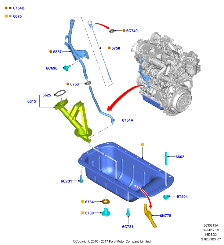 FORD 2178714 - Масляный поддон parts5.com