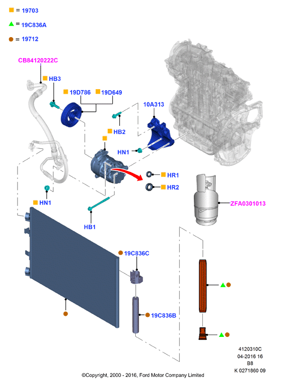 FORD 1799468 - Компрессор кондиционера parts5.com