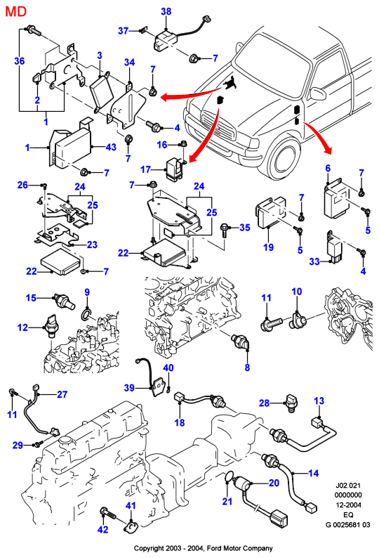 FORD USA 2 029 384 - Sender Unit, oil pressure parts5.com