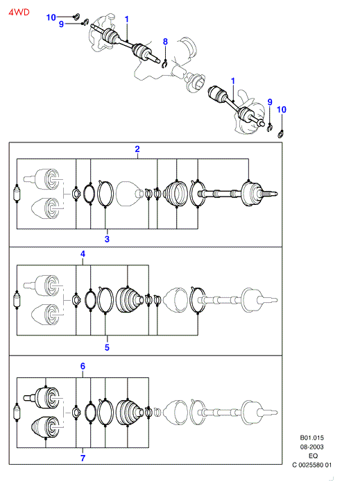 FORD 4557872 - Пыльник, приводной вал parts5.com