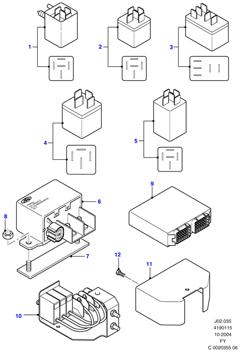 FORD 4 147 429 - Прерыватель указателей поворота parts5.com