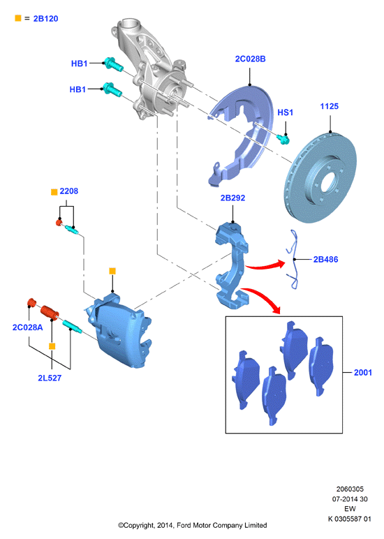 FORD 1068799 - Крышка, заливная горловина parts5.com