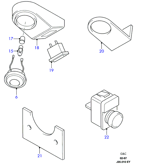 FORD 6 090 985 - Лампа накаливания, освещение щитка приборов parts5.com