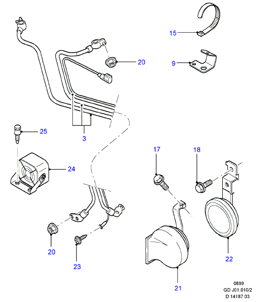 FORD 1935547 - Стартерная аккумуляторная батарея, АКБ parts5.com