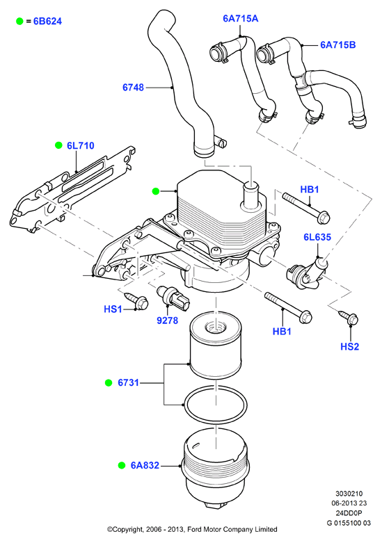 FORD 1717510 - Oil Filter parts5.com