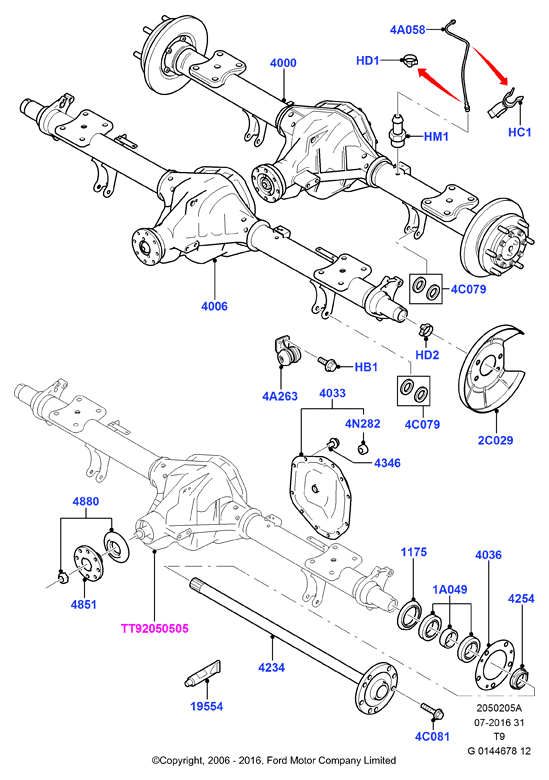 FORD 4479002 - Комплект подшипника ступицы колеса parts5.com