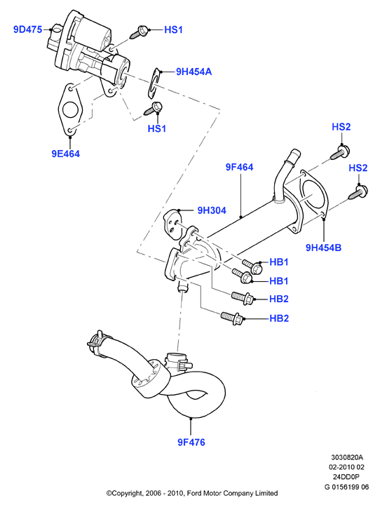 FORD 1 480 549 - Клапан возврата ОГ parts5.com