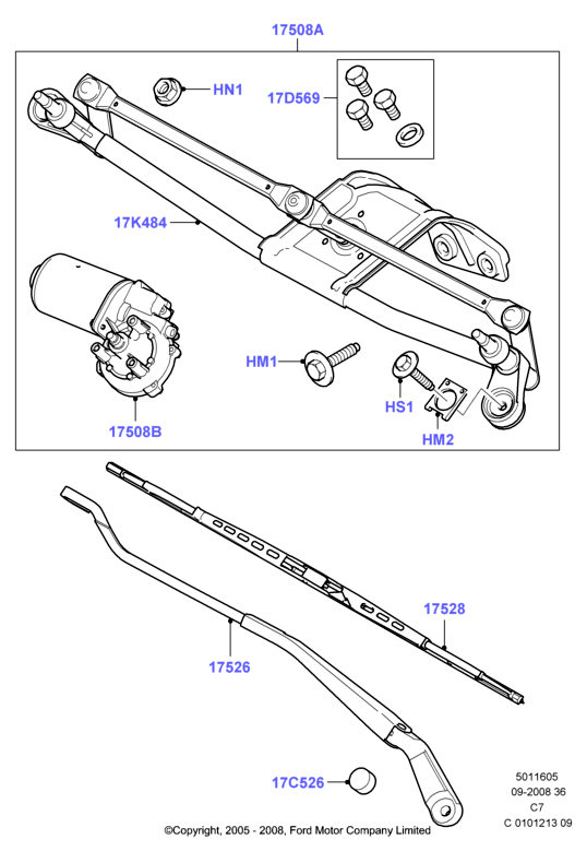 FORD 5200603 - Щетка стеклоочистителя parts5.com