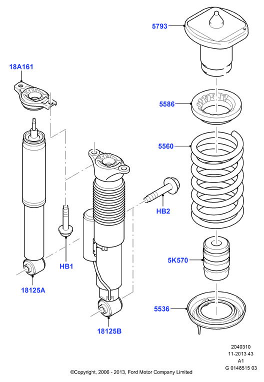 FORD 1746169 - Амортизатор parts5.com