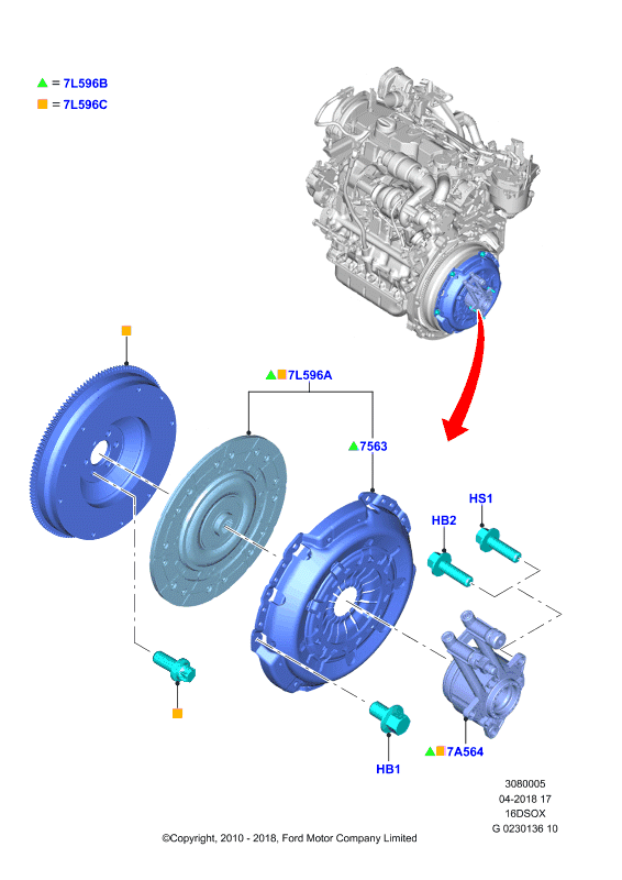 FORD 2086481 - Комплект сцепления parts5.com