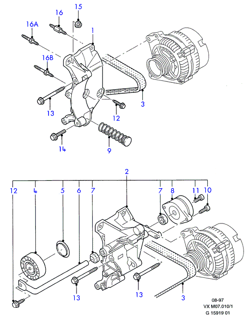 FORD 1029417 - Клиновой ремень, поперечные рёбра parts5.com