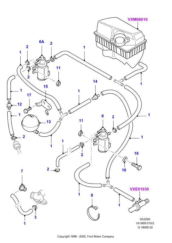 FORD 1003802 - Преобразователь давления, управление ОГ parts5.com