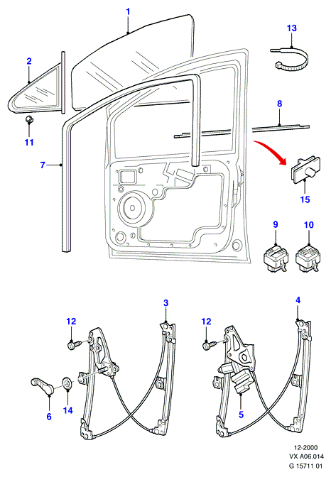 FORD 1010479 - Стеклоподъемник parts5.com