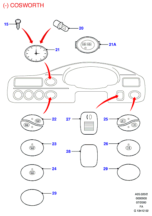 FORD 1 591 848 - Лампа накаливания, освещение щитка приборов parts5.com