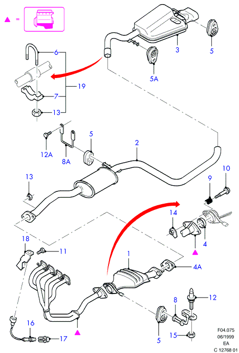 FORD 6 171 236 - Соединительные элементы, система выпуска parts5.com