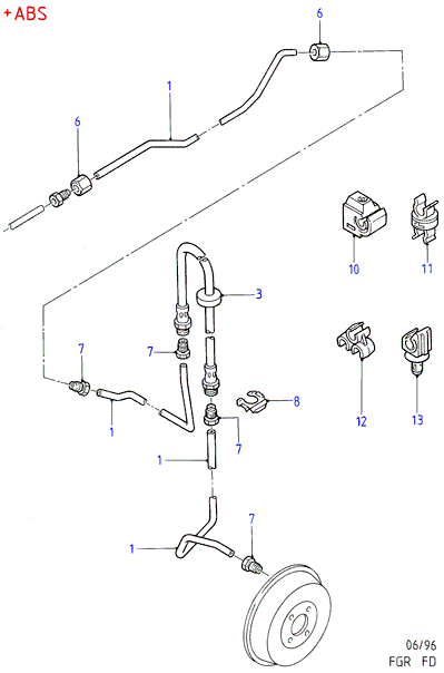 FORD 1071938 - Тормозной шланг parts5.com