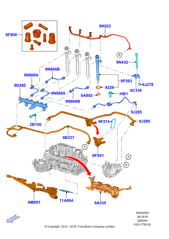 FORD 1824690 - Свеча накаливания parts5.com