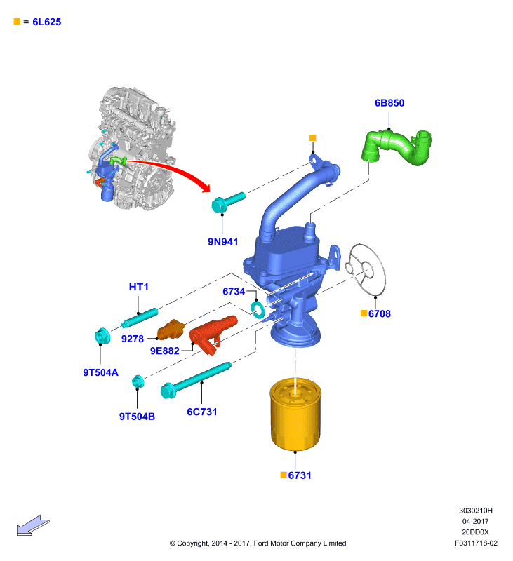 TOYOTA 1871920 - Масляный радиатор, двигательное масло parts5.com