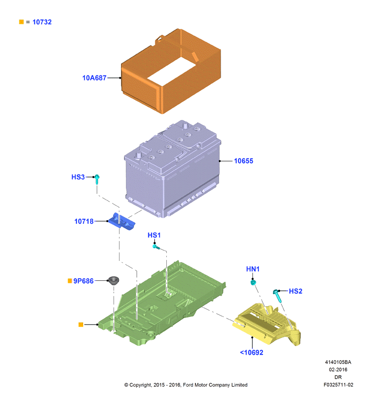 FORD 1678091 - Стартерная аккумуляторная батарея, АКБ parts5.com