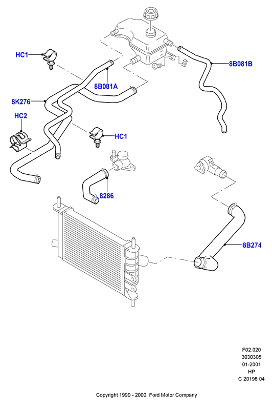 FORD 1037314 - Tubería de radiador parts5.com