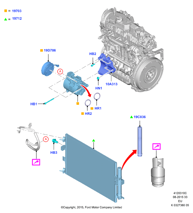 FORD 2069520 - Компрессор кондиционера parts5.com