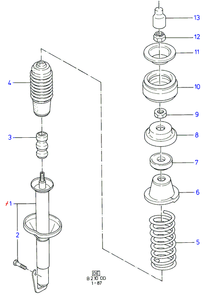 FORD 1627580 - Пылезащитный комплект, амортизатор parts5.com