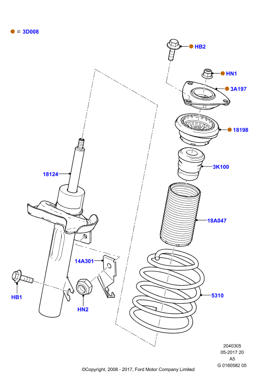 FORD 1670778 - Амортизатор parts5.com