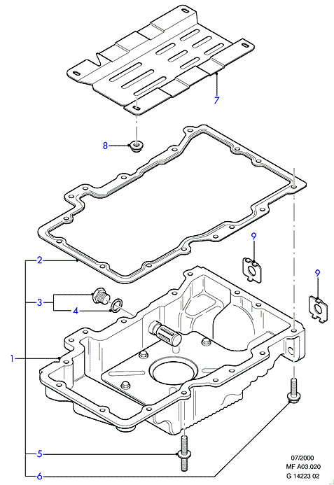 FORD 4 763 355 - Прокладка, масляная ванна parts5.com