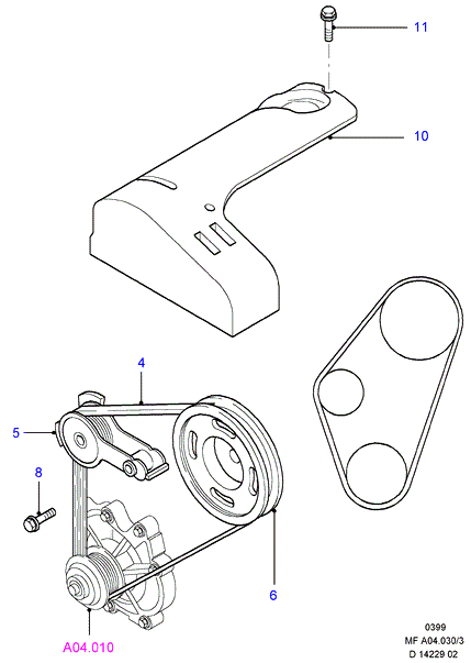 FORD 4188206 - Поликлиновой ремень parts5.com